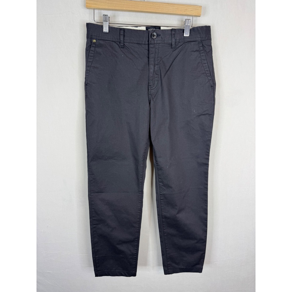 Scotch & Soda Stuart Slim Fit Chino Pants Charcoal Grey Mens Trousers Men 32X28‎